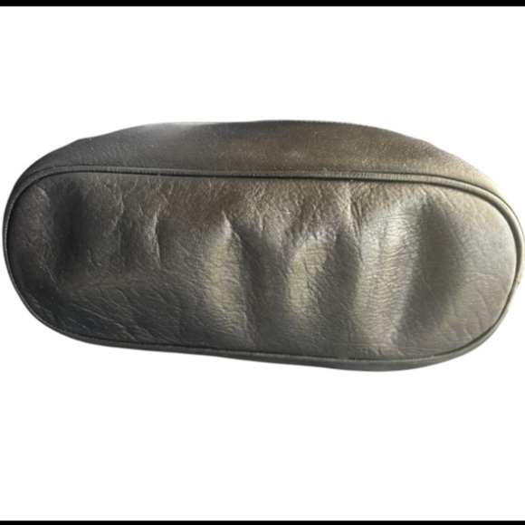 Balpri Black Genuine Leather Shoulder Bag / Crossbody Bag Made In Spain Top Zip - Picture 6 of 16